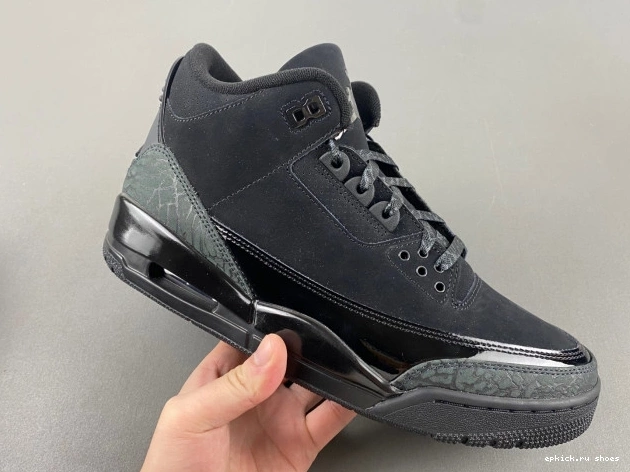 Rep CT8532-001 Jordan Air Black 3 Cat 0819